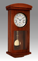 Regulator Clock-Vienna Clock 434_1 walnut, Westminster Mechanism on rod gong